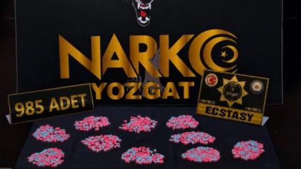 Narkotikten zehir sevkiyatına darbe: 985 adet ecstasy hap ele ge&ccedil;irildi!