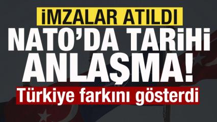 NATO zirvesinde tarihi anlaşma! İttifaka T&uuml;rkiye imzası