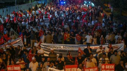 Ankara'da 15 Temmuz dolayısıyla kortej d&uuml;zenlendi