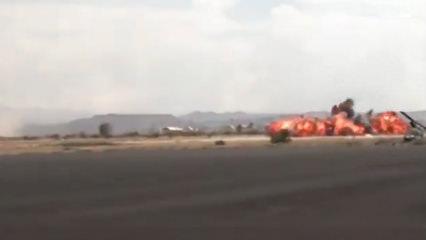 Suudi Arabistan&rsquo;ın Sana Uluslararası Havalimanı&rsquo;nı vurdu! 
