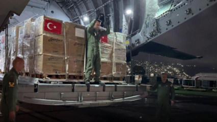 Deprem felaketinin ardından T&uuml;rkiye harekete ge&ccedil;ti! Askeri u&ccedil;aklar peş peşe indi