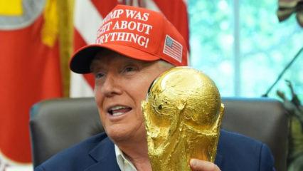 D&uuml;nya Kupası finalinde Donald Trump'a &ouml;zel cam koruma!