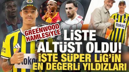 Greenwood hamlesi listeyi alt&uuml;st etti! İşte S&uuml;per Lig'in en değerli yıldızları