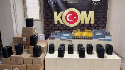 İzmir'de 8 bin şişe ka&ccedil;ak i&ccedil;ki ele ge&ccedil;irildi