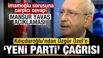 Kılı&ccedil;daroğlu'ndan Ekrem İmamoğlu ve Mansur Yavaş a&ccedil;ıklaması! &Ouml;zg&uuml;r &Ouml;zel'e parti &ccedil;ağrısı! 