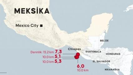 Meksika a&ccedil;ıklarında peş peşe şiddetli depremler