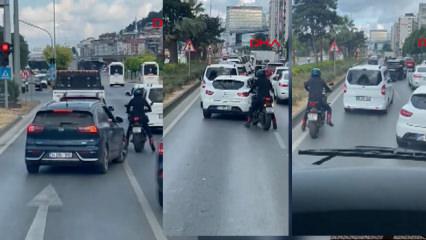 Motosiklet s&uuml;r&uuml;c&uuml;s&uuml; yaptığı hareketle g&ouml;n&uuml;lleri fethetti