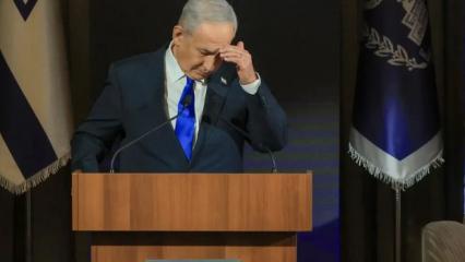 Netanyahu'ya b&uuml;y&uuml;k şok! Mecliste 'utan' sloganları! Terk etmek zorunda kaldı