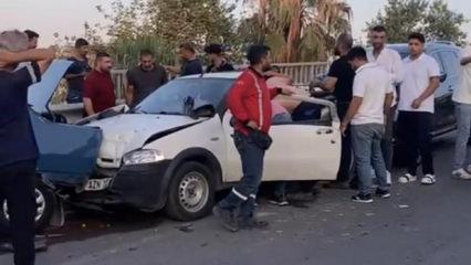 Tarsus&rsquo;ta zincirleme kaza: 3 yaralı