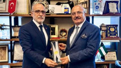 Başdanışman Yal&ccedil;ın Top&ccedil;u, Taşk&ouml;pr&uuml; Belediye Başkanı H&uuml;seyin Arslan&rsquo;ı K&uuml;lliye&rsquo;de ağırladı