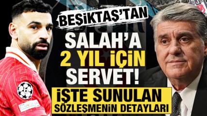 Beşiktaş'tan Salah'a 2 yıl i&ccedil;in servet! D&uuml;nyanın beklediği transferde s&ouml;zleşme detayları