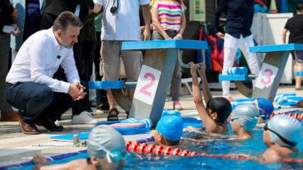 Bursa'da yatırımlar hız kesmiyor! Binlerce &ccedil;ocuk sporla buluştu