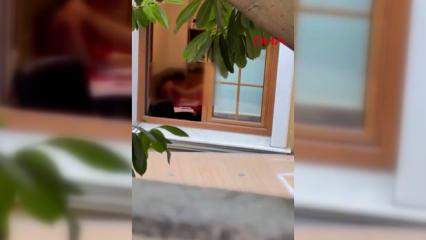 B&uuml;y&uuml;k&ccedil;ekmece'de skandal g&ouml;r&uuml;nt&uuml;! 10 yaşındaki &ccedil;ocuğa şiddet kamerada
