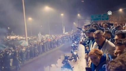  D&uuml;nya şampiyonluğunu ka&ccedil;ıran Arjantin Milli Takımı'na coşkulu karşılama
