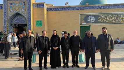 Alevi-Bektaşi K&uuml;lt&uuml;r ve Cemevi Başkanı Esma Ersin, Erbain merasimleri i&ccedil;in Irak'ta