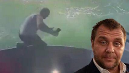 Hali&ccedil;'te tur teknesinden d&uuml;şen personelin &ouml;l&uuml;me gittiği anlar