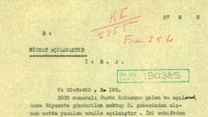 MİT gizli yazışmaların deşifre edilmesine ilişkin tarihi belgeyi paylaştı