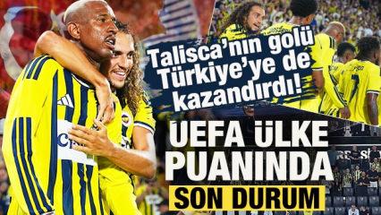 Talisca'nın galibiyet gol&uuml; T&uuml;rkiye'ye de kazandırdı! UEFA &uuml;lke puanında son durum