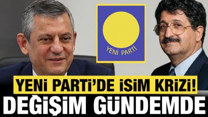Yeni Parti'de b&uuml;y&uuml;k kriz: İsim eski &ccedil;ıktı, değişiklik g&uuml;ndemde!