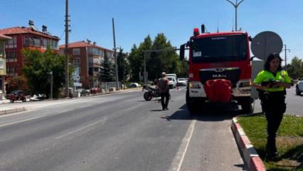 Emet'teki yangına giden araz&ouml;z motosikletle &ccedil;arpıştı: 1 yaralı