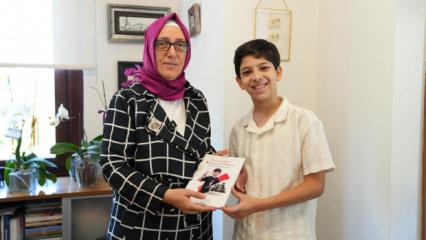 Gazze'nin &ccedil;ocuk el&ccedil;isi Ramadan Abu Jazar, AK Parti İstanbul İl Başkanlığını ziyaret etti