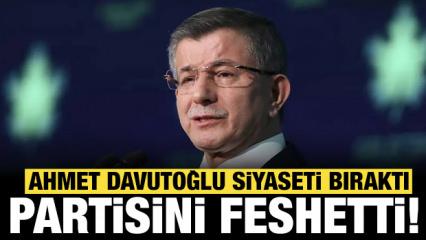 Gelecek Partisi feshedildi: Ahmet Davutoğlu siyaseti bıraktı!