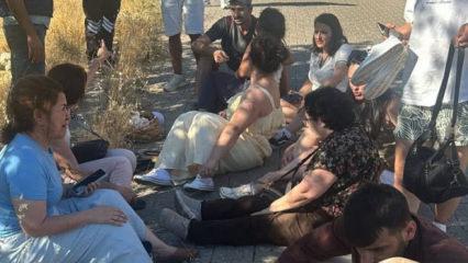 Kahta'da turistleri taşıyan minib&uuml;s devrildi: &Ccedil;ok sayıda yaralı var