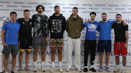 Konya'da basketbolcular sağlık kontrol&uuml;nden ge&ccedil;ti