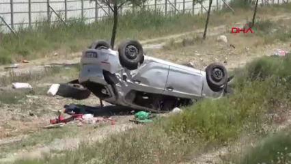 Konya'da feci kaza: Takla atan otomobildeki &ccedil;ocuk hayatını kaybetti