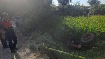 Osmaniye&rsquo;de trakt&ouml;r devrildi, 2 kişi yaralandı