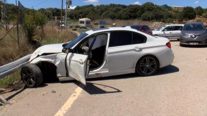 Pendik&rsquo;te iki otomobilin karıştığı kazada 1'i &ccedil;ocuk 2 kişi yaralandı