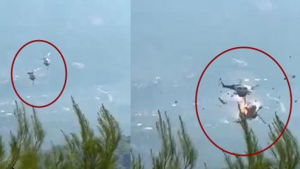 Yunanistan'da helikopter &ccedil;arpıştı