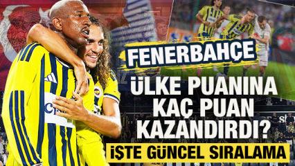 Şampiyonlar Ligi'nde turlayan F.Bah&ccedil;e'den &uuml;lke puanına kritik katkı! İşte g&uuml;ncel sıralama