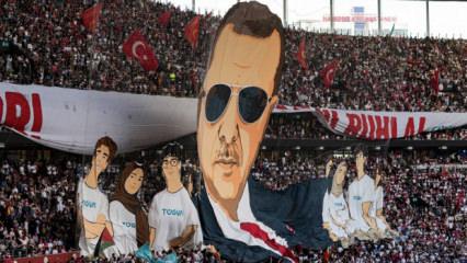 T&Uuml;GVA Yaz Okulu Finali'nde Cumhurbaşkanı Erdoğan'a &ouml;zel koreografi
