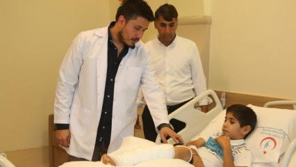 Ayağını kaybetmekten kurtulan Musa'nın hayali değişti: Doktor olacak