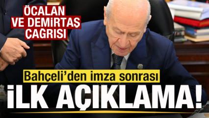 Bah&ccedil;eli'den son dakika Demirtaş ve &Ouml;calan a&ccedil;ıklaması