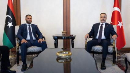Bakan Fidan, Libya İ&ccedil;işleri Bakanı Trablusi ile G&ouml;r&uuml;şt&uuml;