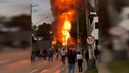 Brezilya'da yangın felaketi: Kimya tesisinde art arda patlamalar!