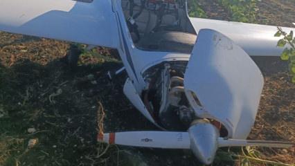 &Ccedil;atalca'da eğitim u&ccedil;ağı sert iniş yaptı: Pilot yaralandı