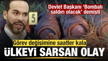 Devlet Başkanı 'Bombalı saldırı olacak' demişti! &Uuml;lkeyi sarsan olay! 