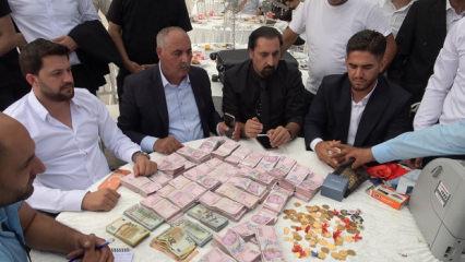D&uuml;ğ&uuml;ne para sayma makinesi kuruldu! 20 milyon TL para kilolarca altın takıldı