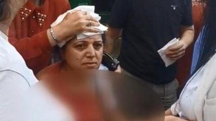 Beyoğlu'nda kanlı dehşet! Pazarcı kalasla başını yardı