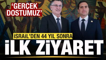 İsrail'den 44 yıl sonra ilk ziyaret! 'Ger&ccedil;ek dostumuz' mesajı