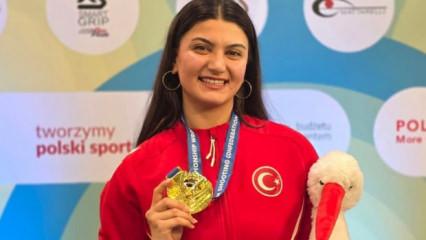 Milli sporcudan Avrupa'da altın madalya!