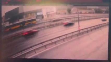 İstanbul'da 3 kişinin &ouml;ld&uuml;ğ&uuml; kazanın g&ouml;r&uuml;nt&uuml;s&uuml; ortaya &ccedil;ıktı! Facia saniye saniye kamerada