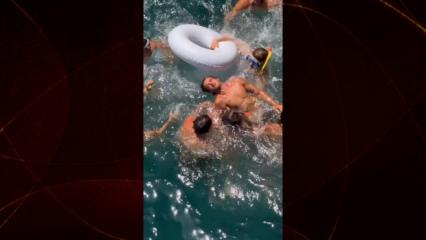 Y&uuml;ksek atlama sporcusu suya &ccedil;akıldı, &ouml;l&uuml;mden d&ouml;nd&uuml;