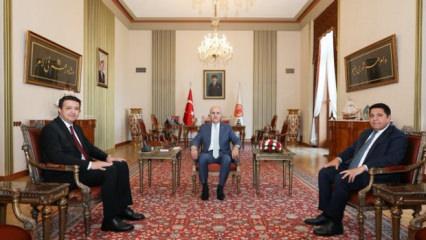 TBMM Başkanı Kurtulmuş, Saadet Partisi Genel Başkanı Mahmut Arıkan&rsquo;ı kabul etti