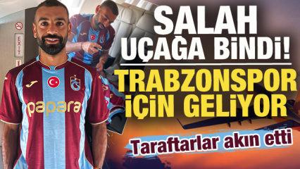 Trabzonspor, Salah'a kavuşuyor! U&ccedil;ak yola &ccedil;ıktı: İşte geliş saati