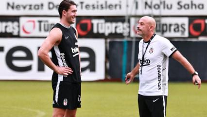 Beşiktaş'ta Ey&uuml;pspor mesaisi başladı! Vlahovic ilk antrenmanına katıldı