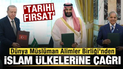 D&uuml;nya M&uuml;sl&uuml;man Alimler Birliği'nden İslam &uuml;lkelerine Mekke anlaşması &ccedil;ağrısı